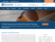 Tablet Screenshot of estivasoftech.com